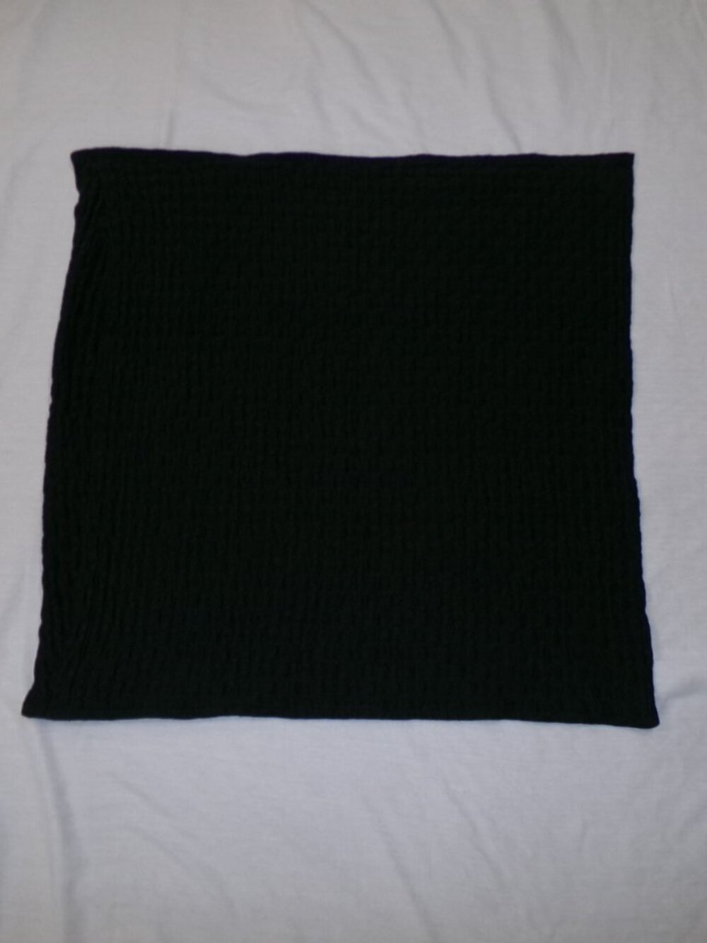 Annie Selke LODI Matelasse Pillow Sham EURO Cover BLACK Minimalist Luxury